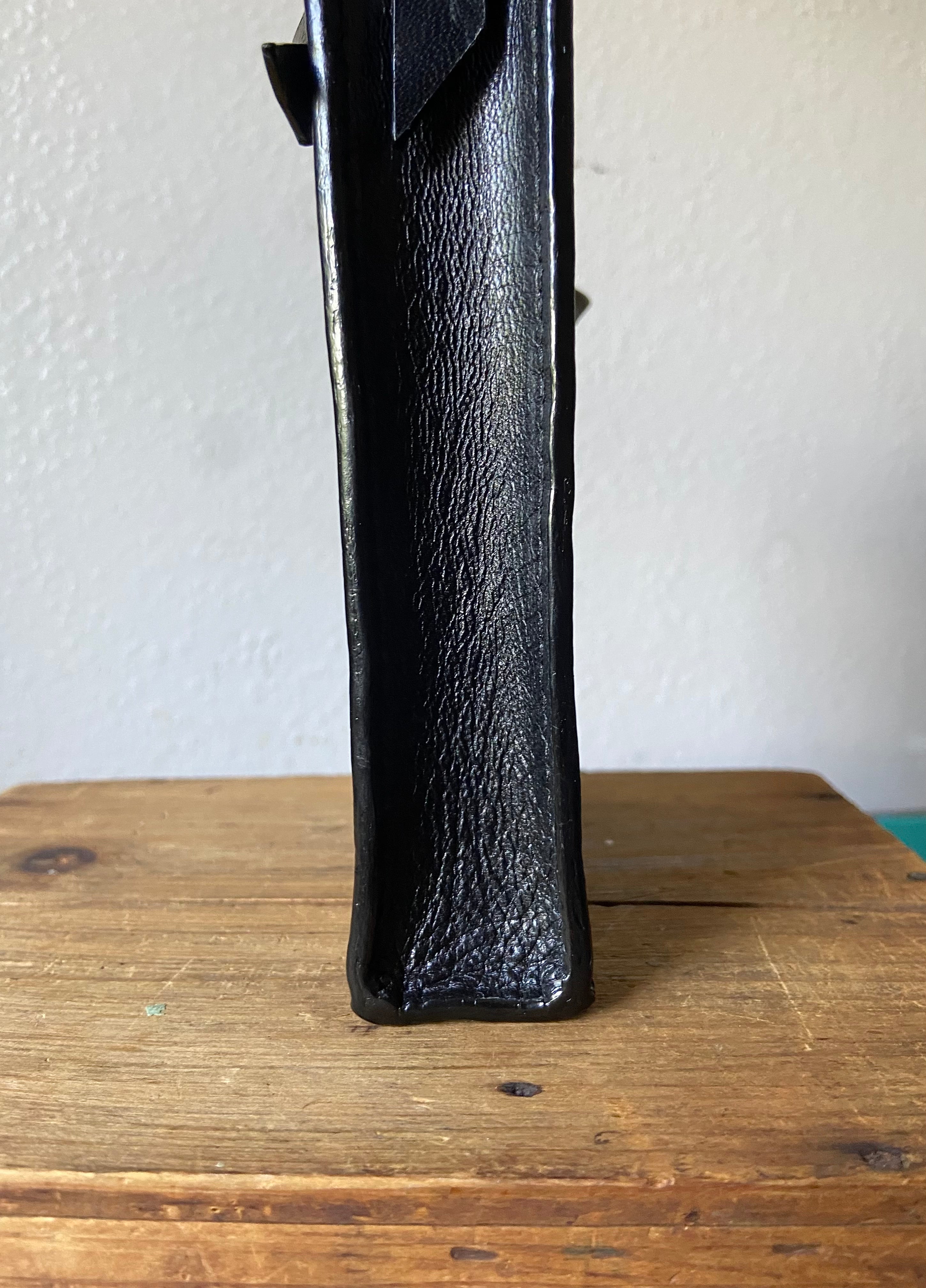 Mini Tie Tote in Black