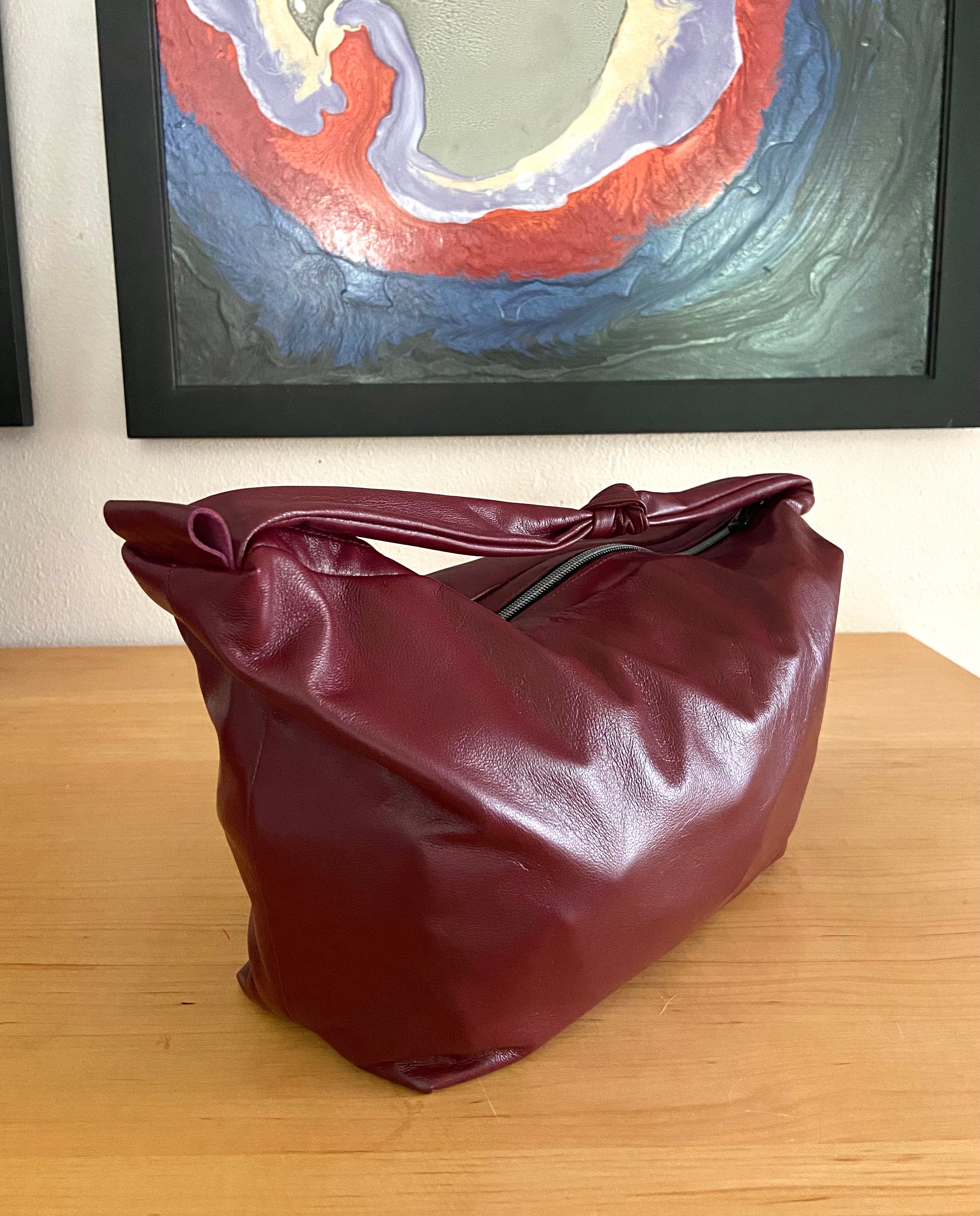 East-West Slouchy Shoulder Bag