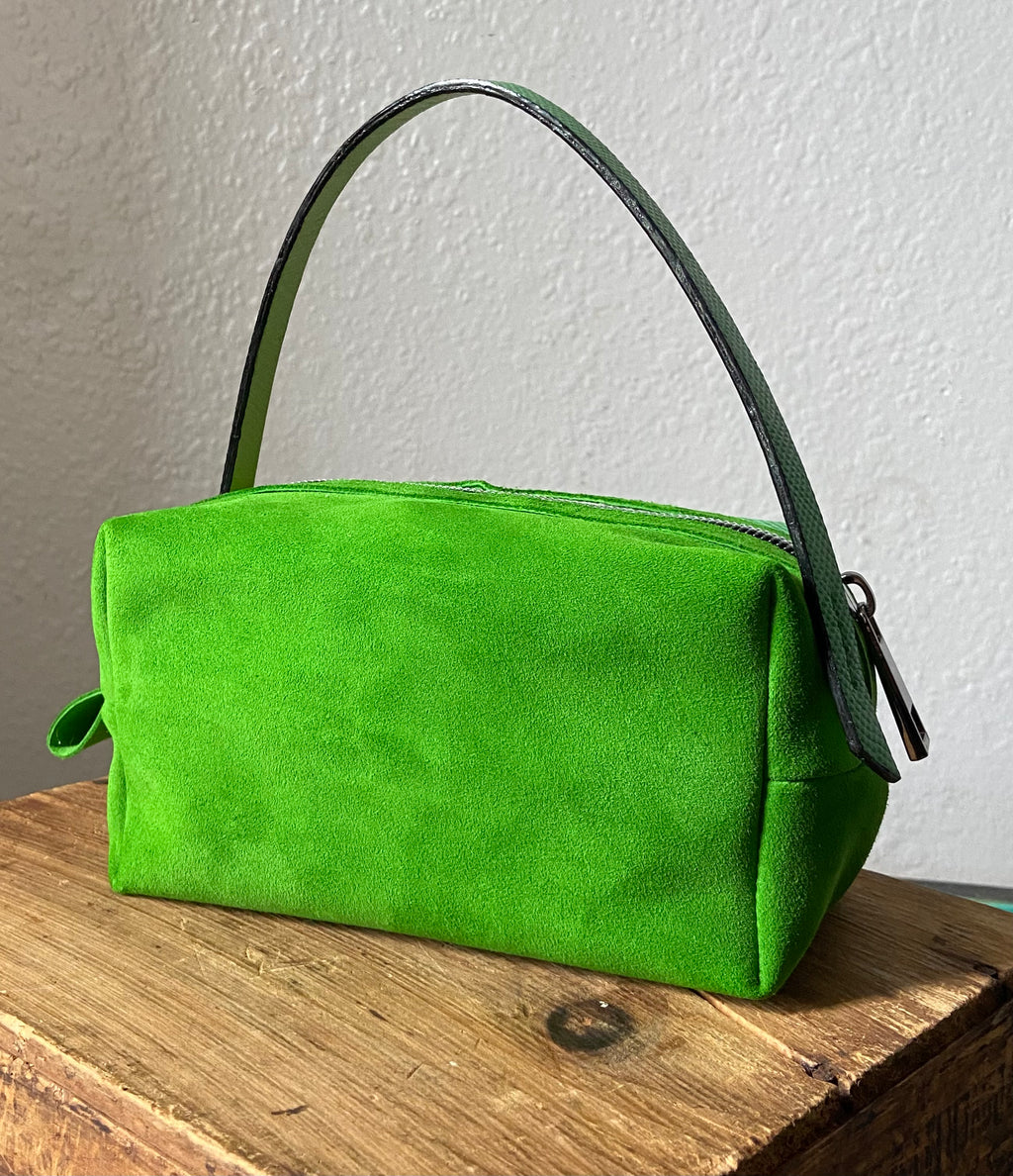Soft Pouch Patchwork Handle Bag